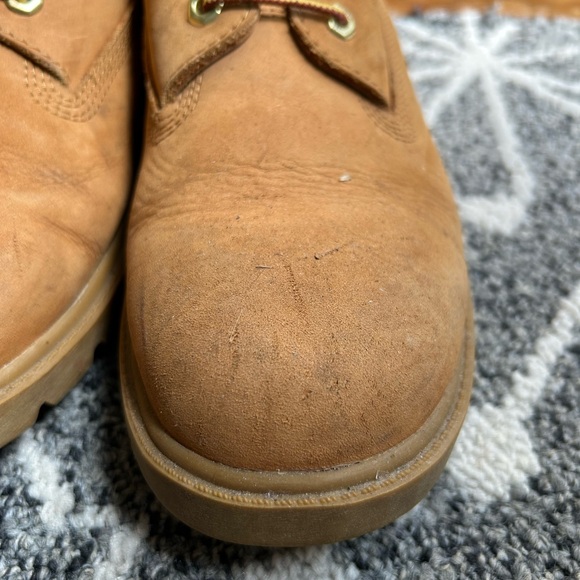 Classic Timberland Tan High Work Utility Boots with Padded Ankle Collar - Picture 8 of 8